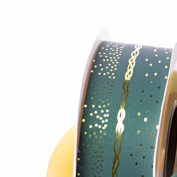 LISTON 9 DELUXE VERDE COLOR-S 40M. ROLLO